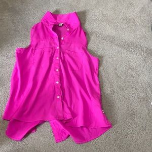 American eagle pink blouse